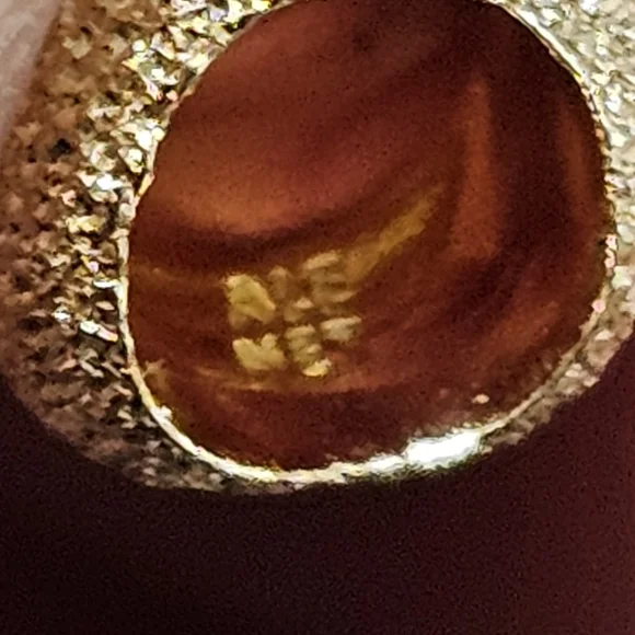 Authentic Pandora Textured Heart Mini Charm14k gold plating - Picture 3 of 3